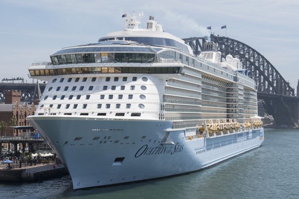 Ovation Of The Seas Docked In Sydney With Covid Cases
