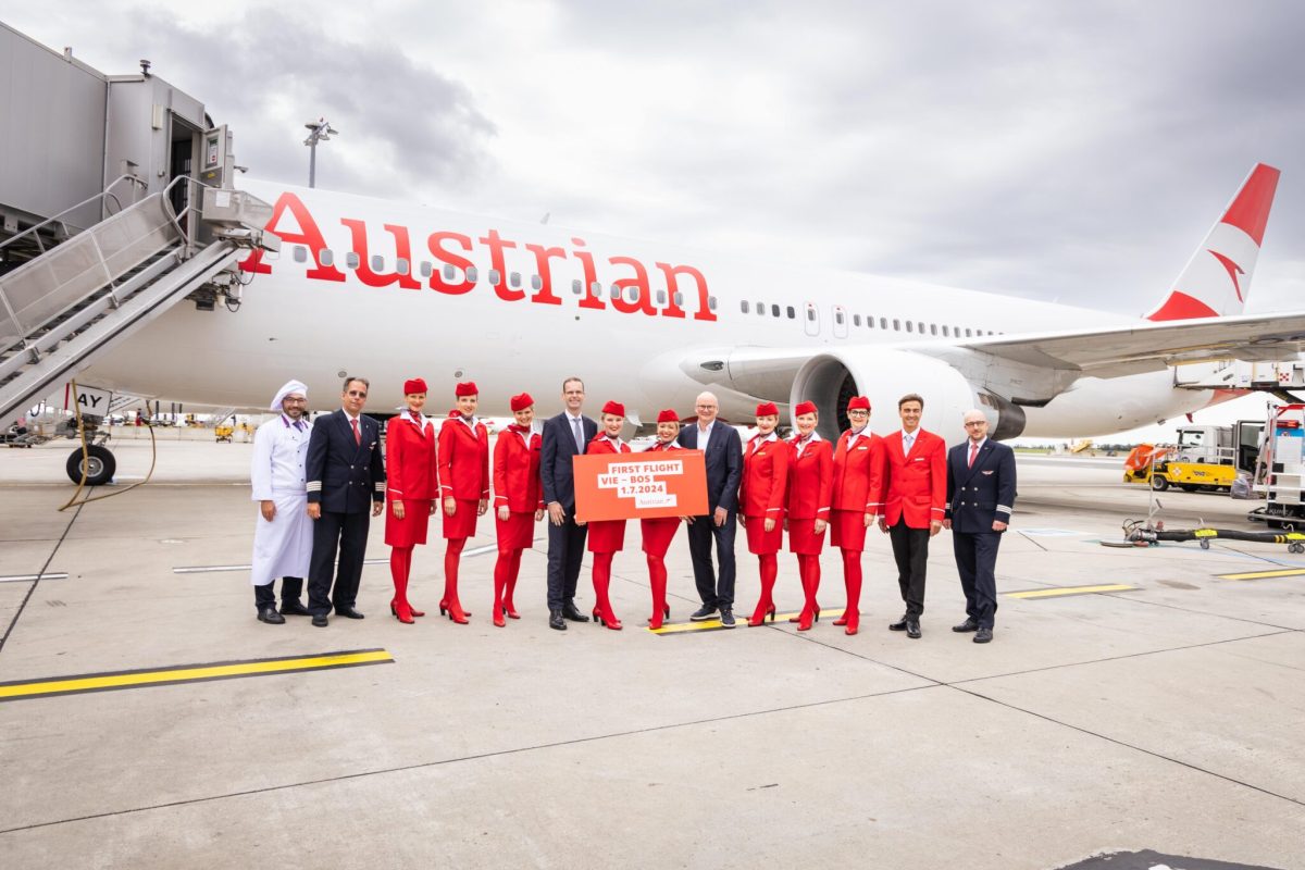 Austrian Airlines expands long-haul network with inaugural  flight to Boston 